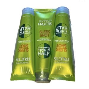 THREE Garnier Hair Care Fructis Sleek Shot In-shower Styler 5.1 oz New